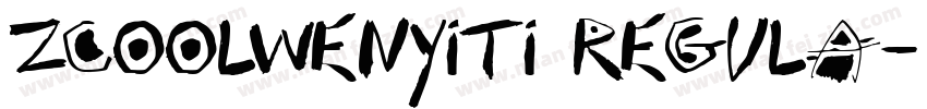 zcoolwenyiti Regula字体转换